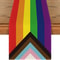 Pride Heart Rainbow Linen Table Runner For Dining Table Party Decor 5