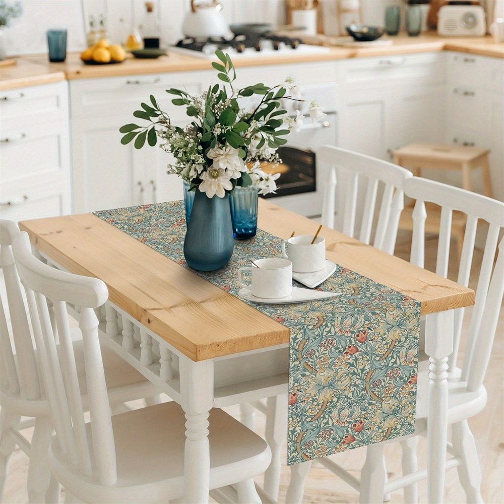 Elegant Floral Table Runner For Dining Room And Kitchen Table Decor 1