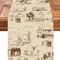 Western Cowhide Print Table Runner Rustic Farmhouse Dining Decor 4