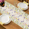 Watercolor Bunny Easter Table Runner For Spring Dining Decor 2
