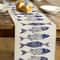 Coastal Fish Table Runner For Nautical Beach Dining Decor 3