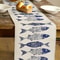 Coastal Fish Table Runner For Nautical Beach Dining Decor 3