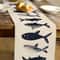 Coastal Fish Table Runner For Nautical Beach Dining Decor 6