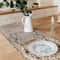 Luxury Persian Table Runner Beige Brown Floral Dining Decor 3