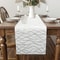 Modern Gray Geometric Table Runner for Dining, Kitchen & Party Decor