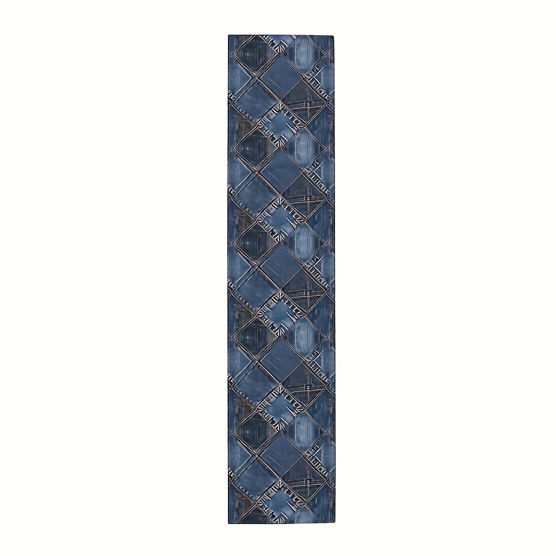 Nautical Anchor Table Runner Coastal Blue Ocean Themed Table Decor For Dining Parties 2