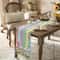 Farmhouse Easter Linen Table Runner With Gnomes Eggs Rabbit Ears Spring Holiday Decor 2