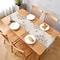 Easter Tulip Lavender Linen Table Runner for Spring Floral Wedding Table Decor