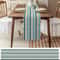 Vintage Blue Yellow Linen Table Runner Farmhouse Striped Design For Dining Kitchen 5
