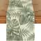 Green Leaf Linen Table Runner For Kitchen Dining Wedding Decor 0