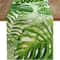 Green Leaf Linen Table Runner For Kitchen Dining Wedding Decor 5