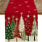 Christmas Tablecloth Rectangular Red Tree Holiday Dining Table Cover 0