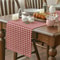 Classic Red Gingham Check Table Runner For Dining Room Kitchen Decor 1