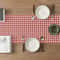 Classic Red Gingham Check Table Runner For Dining Room Kitchen Decor 2