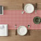 Classic Red Gingham Check Table Runner For Dining Room Kitchen Decor 2