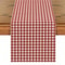 Classic Red Gingham Check Table Runner For Dining Room Kitchen Decor 5