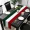 Classic Italian Striped Table Runner Tricolor Party Home Decor 1