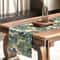Chinoiserie Landscape Linen Table Runner For Elegant Dining Decor 2