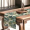 Chinoiserie Landscape Linen Table Runner For Elegant Dining Decor 2