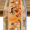 Ancient Egypt Linen Table Runner With Pharaoh And Hieroglyphic Design 0