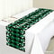 Premium Green Clover St Patricks Day Table Runner Shamrock Table Decor for Holiday & Spring Dining