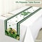 Premium Green Clover St Patricks Day Table Runner Shamrock Table Decor for Holiday & Spring Dining