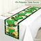 Premium Green Clover St Patricks Day Table Runner Shamrock Table Decor for Holiday & Spring Dining