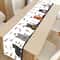 Festive Cat Christmas Table Runner For Dining Holiday Kitchen Decor Linen 3