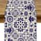 Mexican Talavera Floral Bird Table Runner For Dining Decor 0