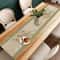 Green Stripe Easter Egg Table Runner For Spring Holiday Dining Decor 0