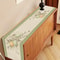 Green Stripe Easter Egg Table Runner For Spring Holiday Dining Decor 2