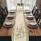 Green Stripe Easter Egg Table Runner For Spring Holiday Dining Decor 3