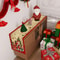 Vintage Christmas Table Runner with Santa Classic Red & Green Holiday Dining Decor