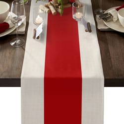 elegant red table runner for weddings christmas dining decor