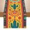 Mexican Cactus Floral Table Runner for Fiesta Kitchen and Coffee Table Decor