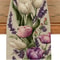 Elegant Pastel Floral Spring Table Runner Watercolor Tulip & Lavender Dining Table Decor