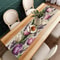 Elegant Pastel Floral Spring Table Runner Watercolor Tulip & Lavender Dining Table Decor