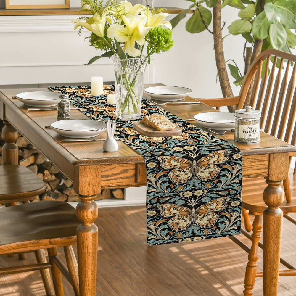 William Morris Floral Table Runner For Dining Room And Kitchen Decor 3