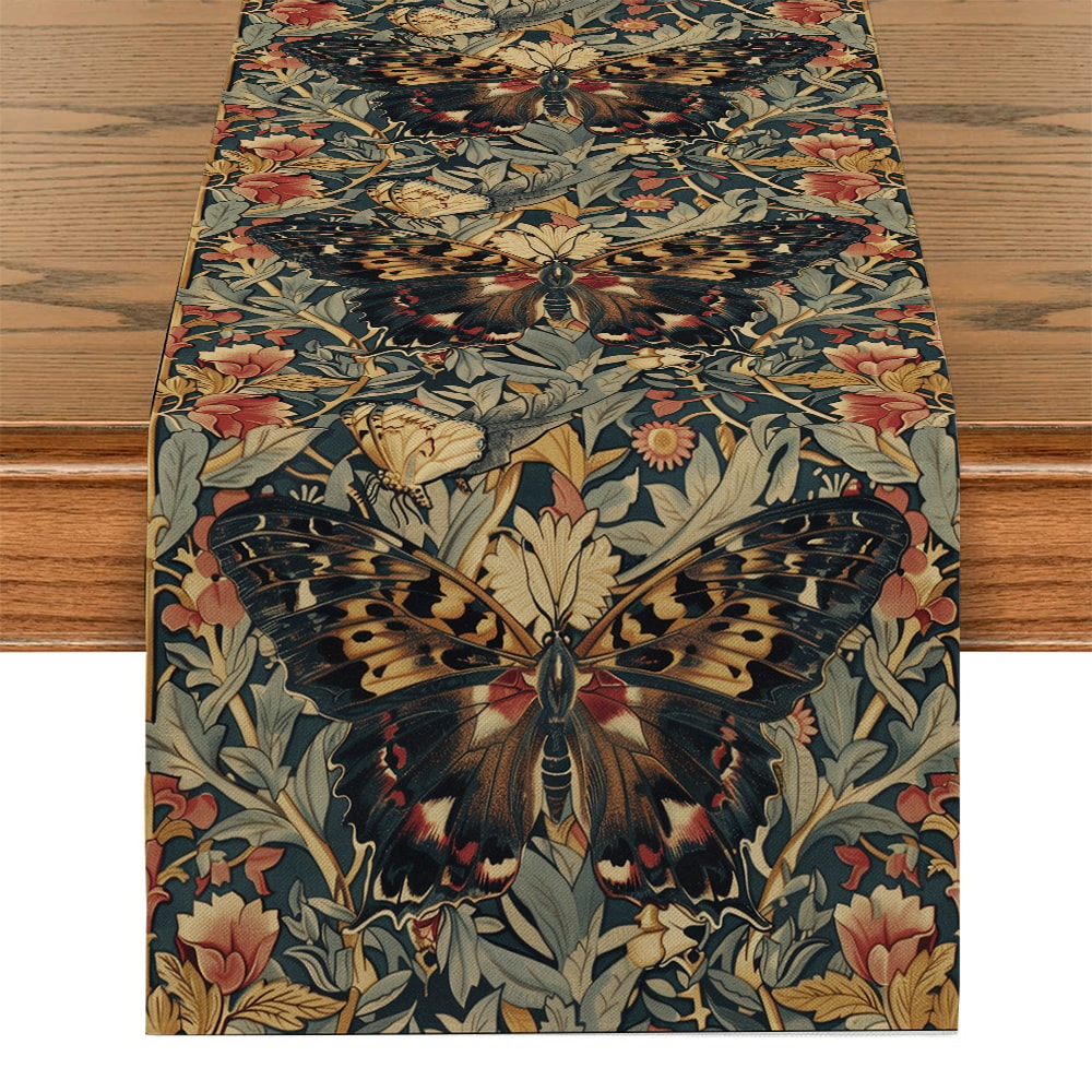 William Morris Floral Table Runner For Dining Room And Kitchen Decor 4