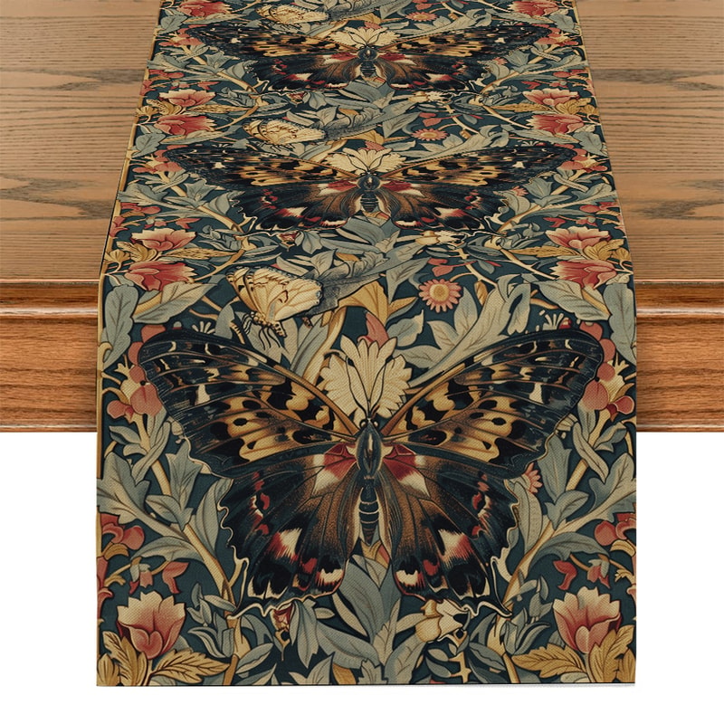 William Morris Floral Table Runner For Dining Room And Kitchen Decor 4