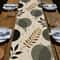 Modern Table Runner With Geometric Pattern For Dining Home Decor Beige Elegance 2