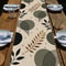Modern Table Runner With Geometric Pattern For Dining Home Decor Beige Elegance 2