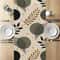 Modern Table Runner With Geometric Pattern For Dining Home Decor Beige Elegance 5