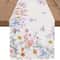 Spring Floral Table Runner With Butterfly Wildflower Design For Weddings Home Decor 0