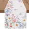 Spring Floral Table Runner With Butterfly Wildflower Design For Weddings Home Decor 0