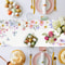 Spring Floral Table Runner With Butterfly Wildflower Design For Weddings Home Decor 1