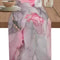 Pink Marble Linen Table Runner for Modern Dining & Event Decor