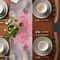 Pink Marble Linen Table Runner for Modern Dining & Event Decor