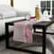 Pink Marble Linen Table Runner for Modern Dining & Event Decor