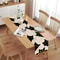 Whimsical Black Cat Linen Table Runner For Holiday Everyday Dining Decor 2